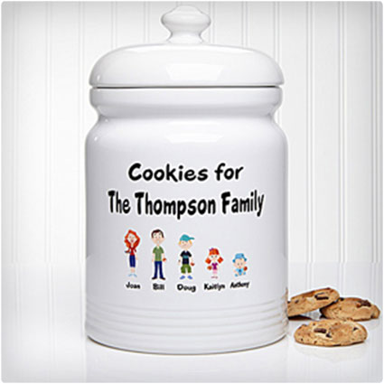 Family Characters Personalized Cookie Jar