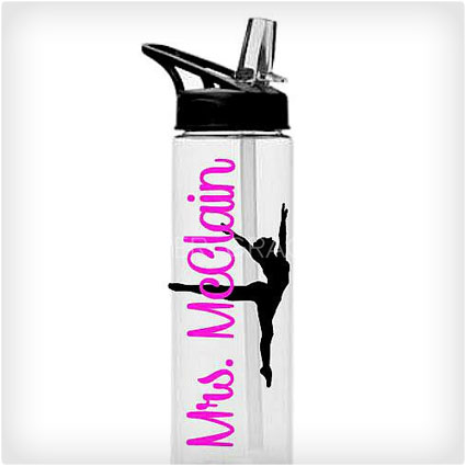 Personalized Flip Straw Water Bottle