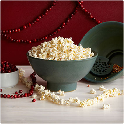 Popcorn Bowl With Kernel Sifter