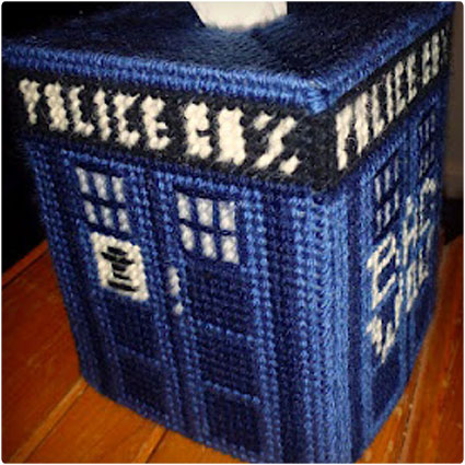 TARDIS Tissue Box Cover