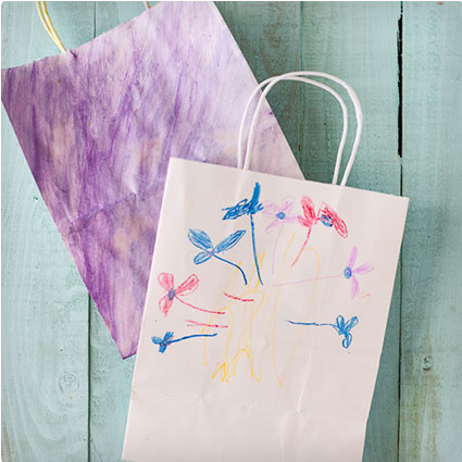 Kid-Decorated Gift Bags