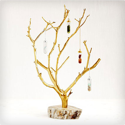 Gilded Branches Jewelry Tree