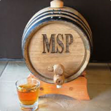Personalized Whiskey Barrel Sign