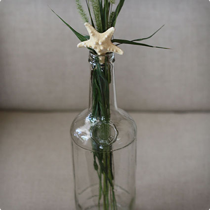 Whiskey Bottle Vase
