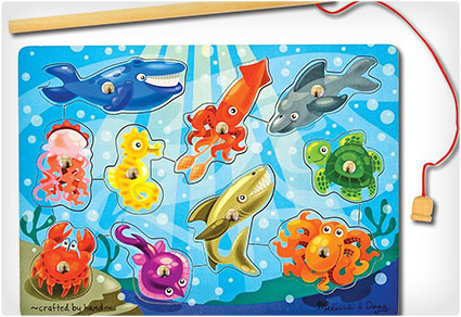 10-Piece Magnetic Fishing Game
