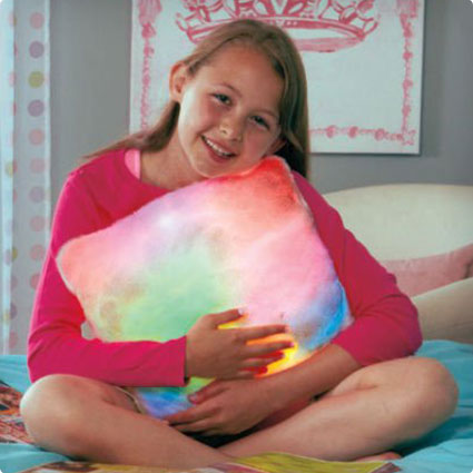 Girls Cozy Cuddler Lighted Pillow - Color Changing 