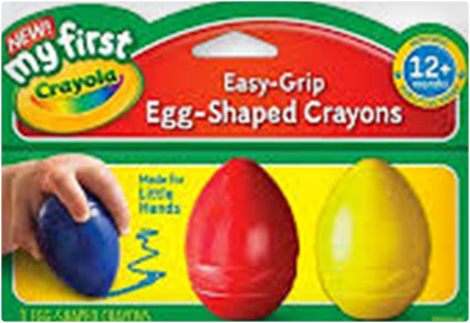 Scribbled Egg Crayons
