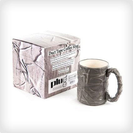 Silver Duct Tape Mug Coffee Cup