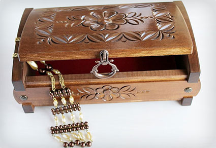 Carved Jewelry Box