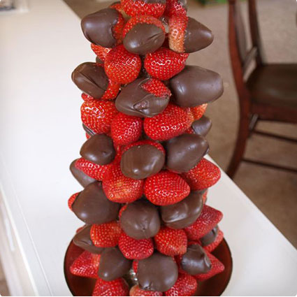 Chocolate Covered Strawberry Tower