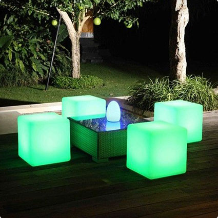 Outdoor Light Cubes