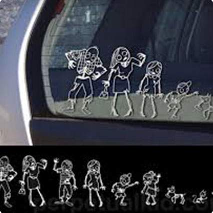 Zombie Car Stickers