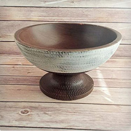Antique Upcycled Fruit Bowl