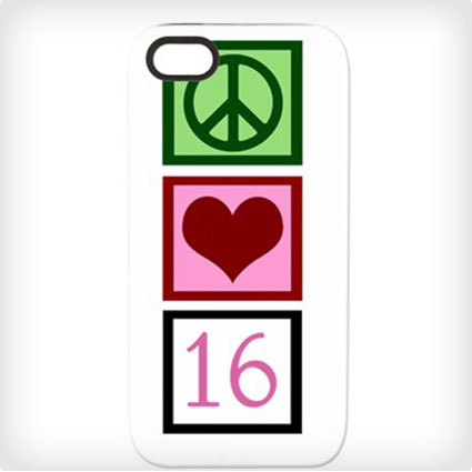 Peace/Love/16 iPhone Case