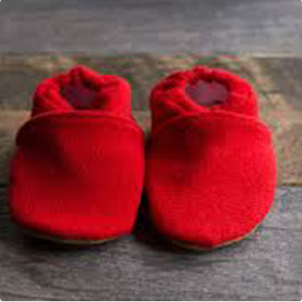Upcycled Sweater Baby Booties