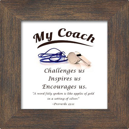 Coach Appreciation Plaque