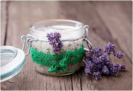DIY Rosemary Lavender Body Scrub