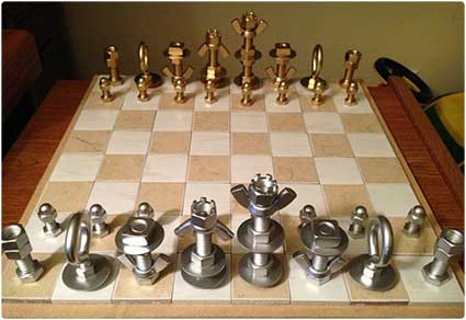 MacGyver-Style Chess Set