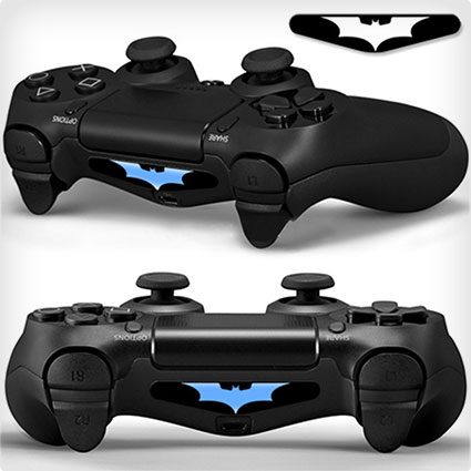 2x Playstation 4 Light Bar Decals Batman