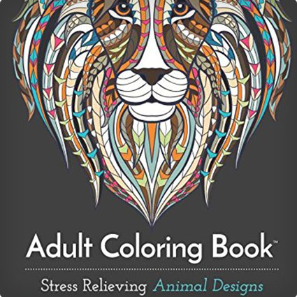 Adult Coloring Books: Stress Reliever Animal Design