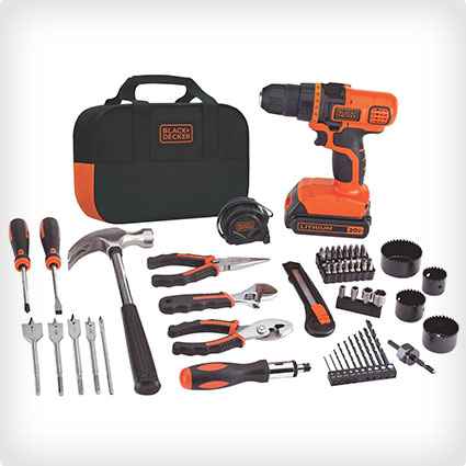 Black + Decker 20-Volt Lithium-Ion Drill and Project Kit