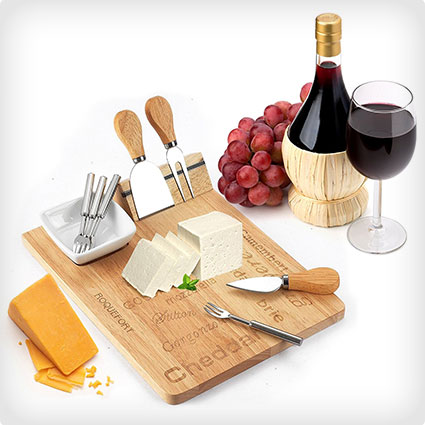 Cheese Board Set, including Knife Set and Serving Forks