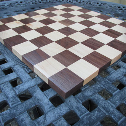 Chess Board Made of Maple and Walnut