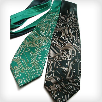 Circuit Board Silk Necktie