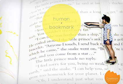 DIY Human Bookmark