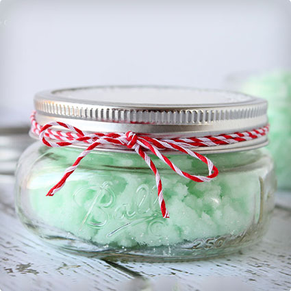 DIY Mint Sugar Scrub