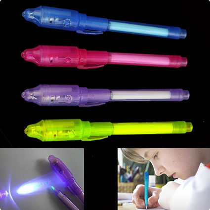 Dazzling Toys Invisible Ink - Pen Built In - UV Light