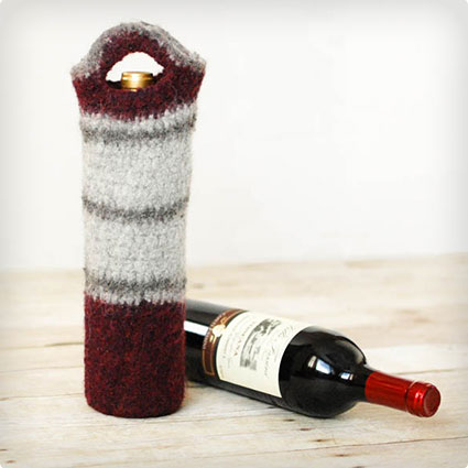 Felted Wine Tote Crochet Pattern