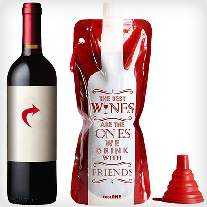 Flexible, Unbreakable Wine Bottle