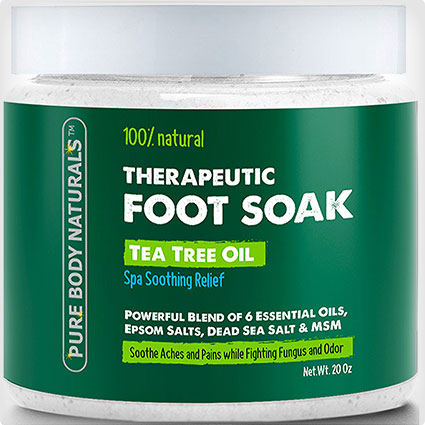 Foot Soak with Tea Tree Oil and Epsom Salt