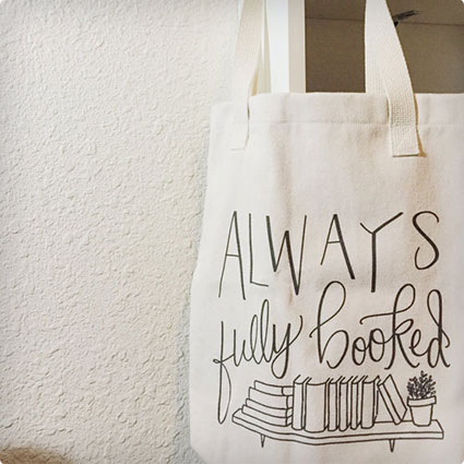 Fully Booked Canvas Tote