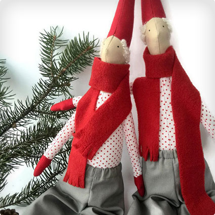 Gnomes Kids gift Tilda Elf Scandinavian Christmas