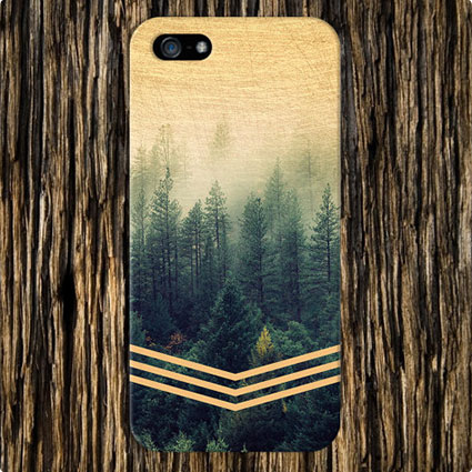 Golden Forest, Faded Wood Iphone 6 Case
