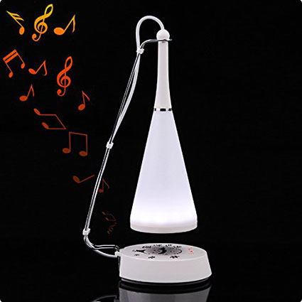 LIWUYOU Wireless Bluetooth LED Light Adjustable Touch Sensor Table Lamp with Mini Speaker