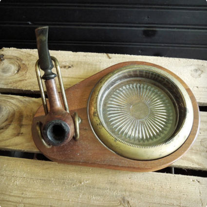 Pipe Stand & Tray - Vintage 1960's