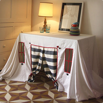 Playhouse - tablecloth Striped Spring