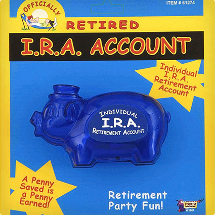 Retirement IRA Piggy Bank