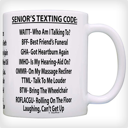 Retirement Text Lingo Mug