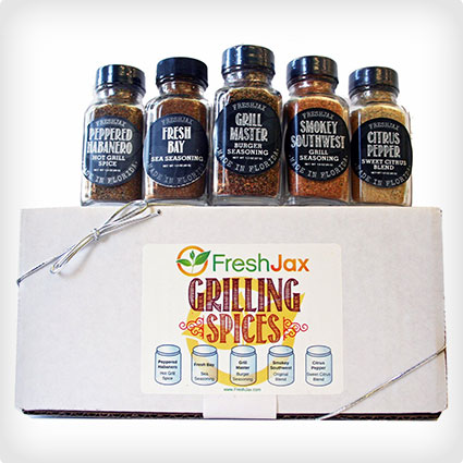 Set of 5 FreshJax Gourmet Handcrafted Grilling Spices