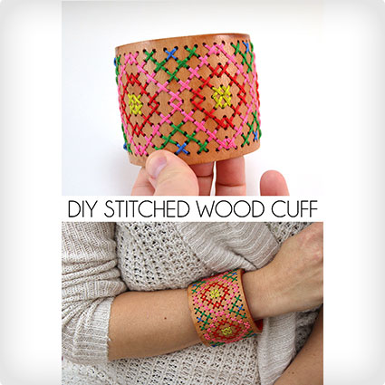 Stitched Wooden Cuff