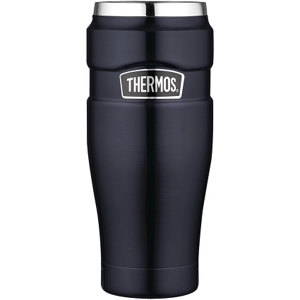 Thermos Stainless King 16-Ounce Midnight Blue Travel Tumbler