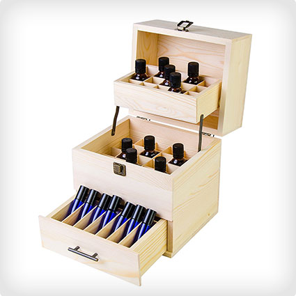 Wooden Oil Box Multi Tray Organizer