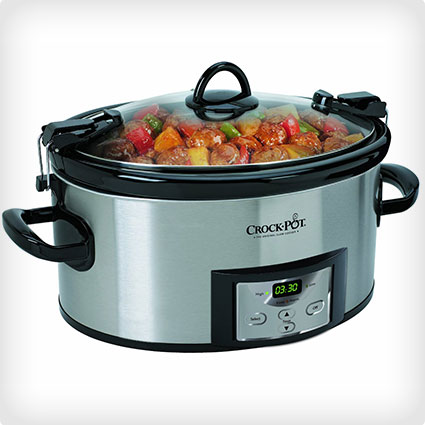 Crock-Pot 6-Quart Programmable Cook and Carry Oval Slow Cooker