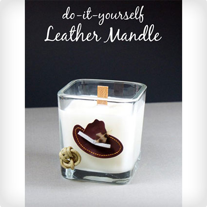 DIY Leather Scented Candle