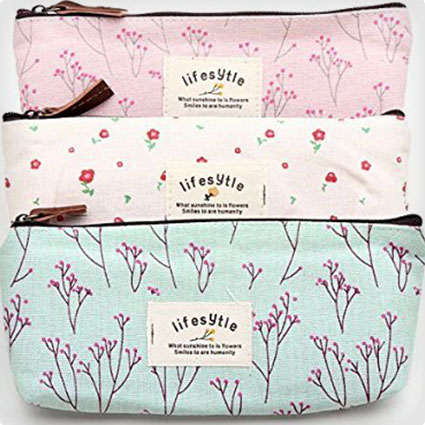 Flower Floral Makeup Bag/Pencil Case