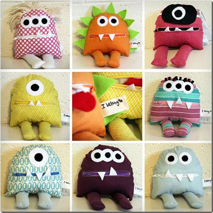 Four Face Pillow Craft Kids Sewing Kit